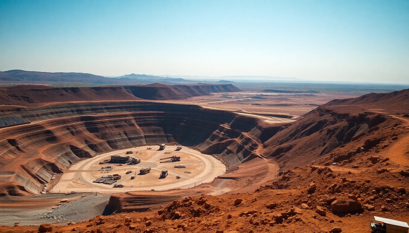 African mine landscape